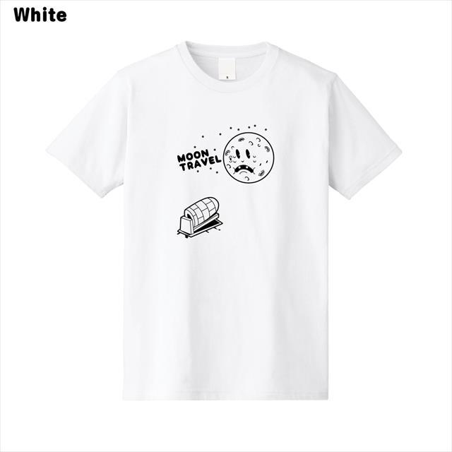 月旅行プリントTシャツ おもしろ キャラクター オリジナル