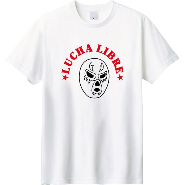 プロレスマスクプリントTシャツ