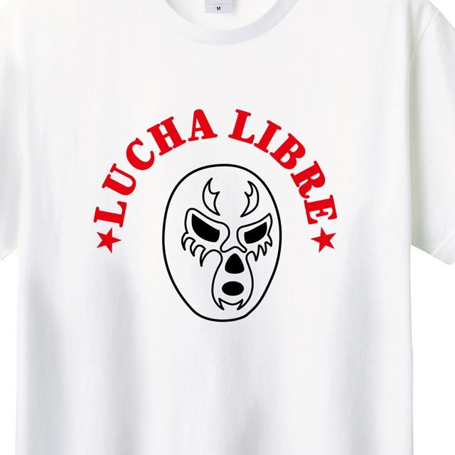 プロレスマスクプリントTシャツ