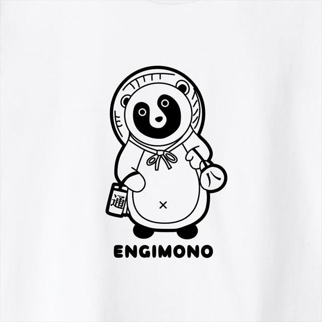 タヌキの置物プリントTシャツ おもしろ 動物