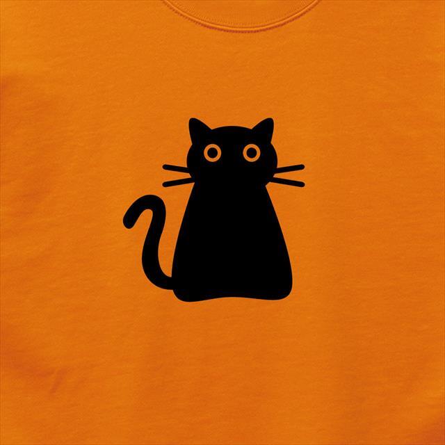 黒猫プリントスウェット レディースファッション通販エナー Ener