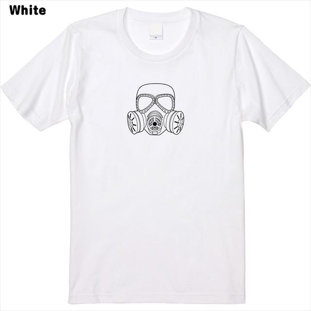 全2色 ガスマスクプリントTシャツ レディースファッション通販