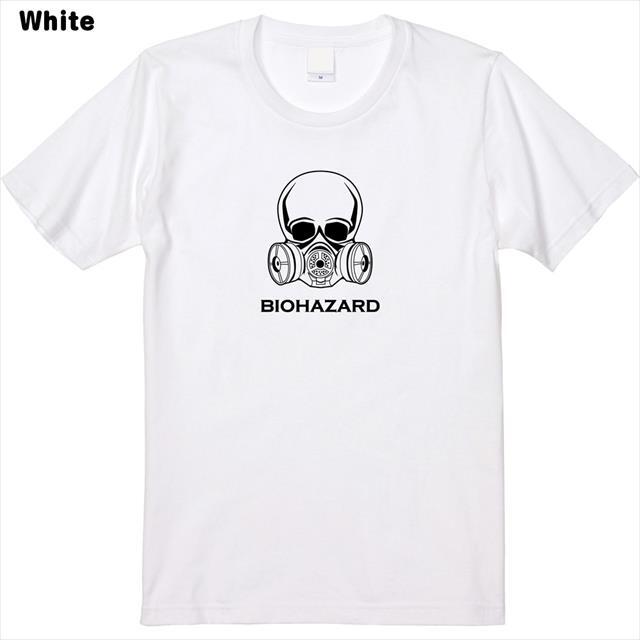 全2色 スカルガスマスクプリントTシャツ レディースファッション通販