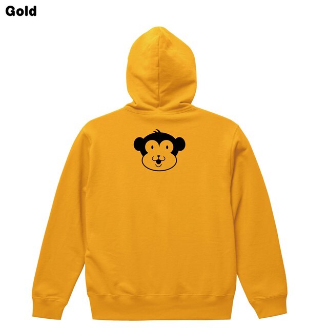 お猿さんロゴバックプリントスウェットパーカー レディース
