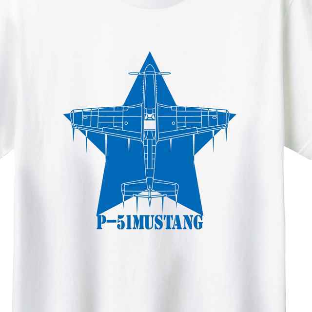 P51マスタングロゴTシャツ