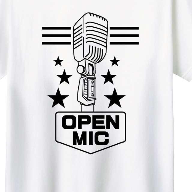 openmicロゴTシャツ