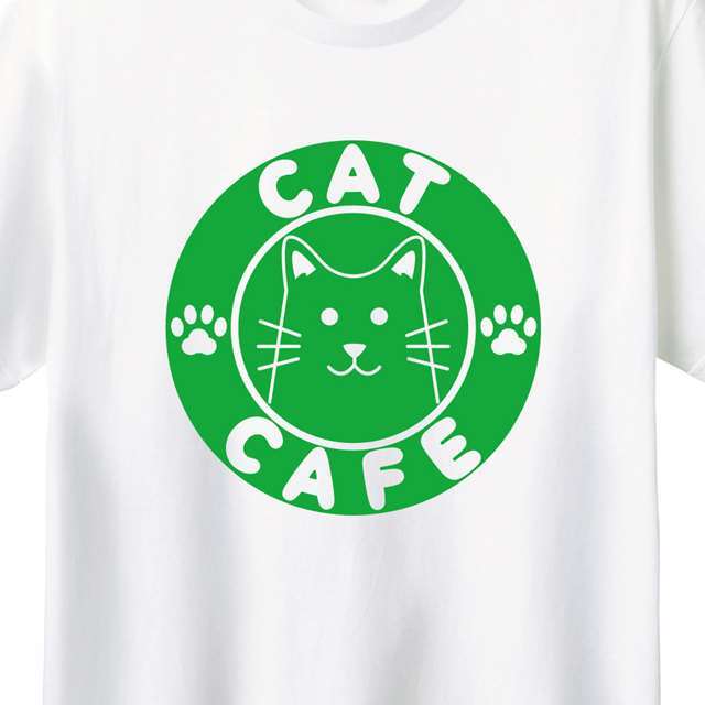 猫カフェロゴTシャツ