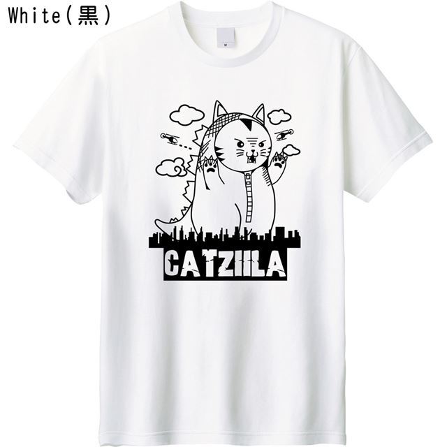 猫 怪獣 Tシャツ 【着ぐるみ デザイン】 おもしろ ユニセックス / 特撮