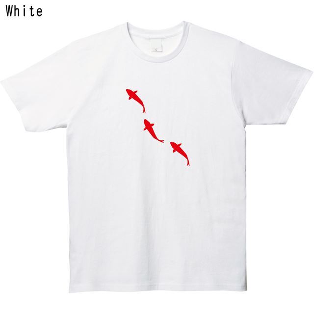 金魚シルエットロゴTシャツ