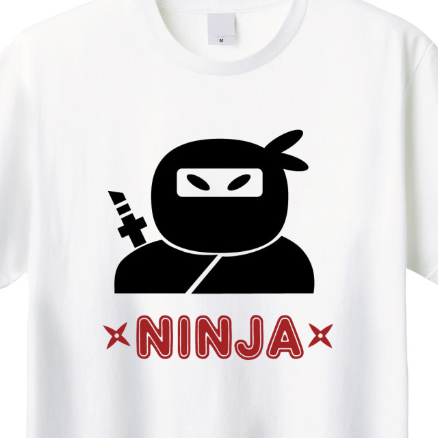愛らしい忍者プリントTシャツ - カジュアルスタイルにぴったり