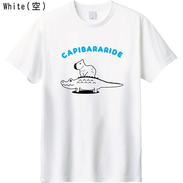 カピバラライドロゴTシャツ