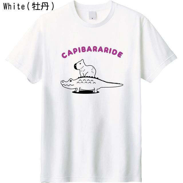 カピバラライドロゴTシャツ