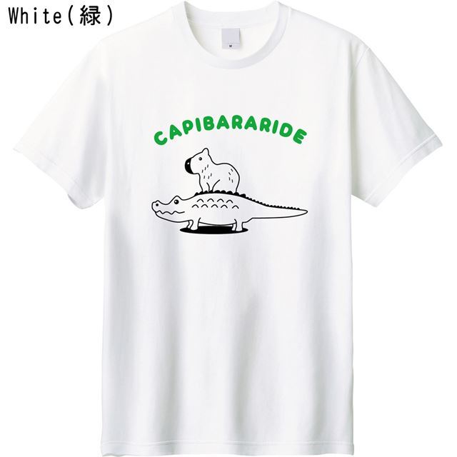 カピバラライドロゴTシャツ