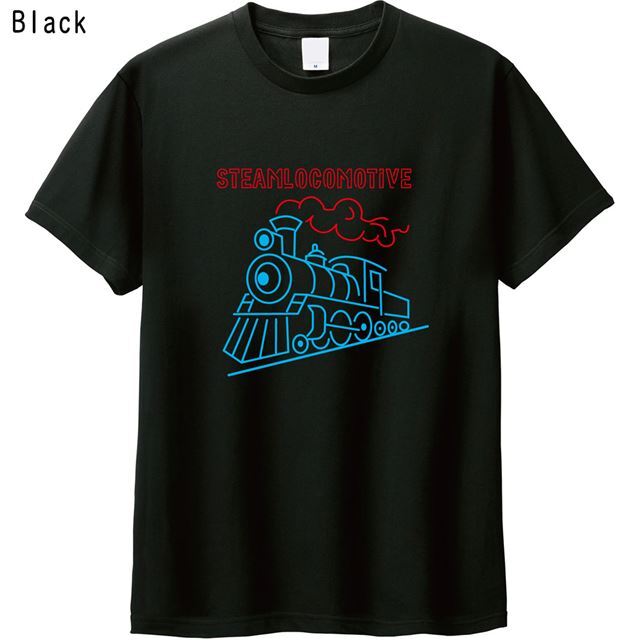 steamlocomotiveTシャツ