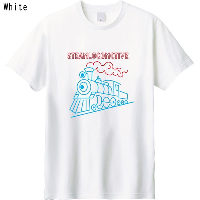 steamlocomotiveTシャツ