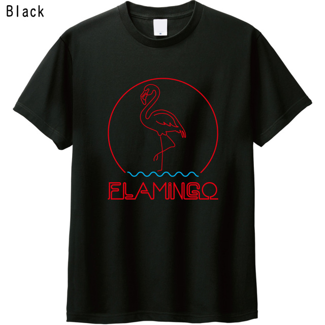 RILY フラミンゴロゴTシャツ Amazon.com: Flamingo Logo Style Cool Graphic T-Shirt : Clothing