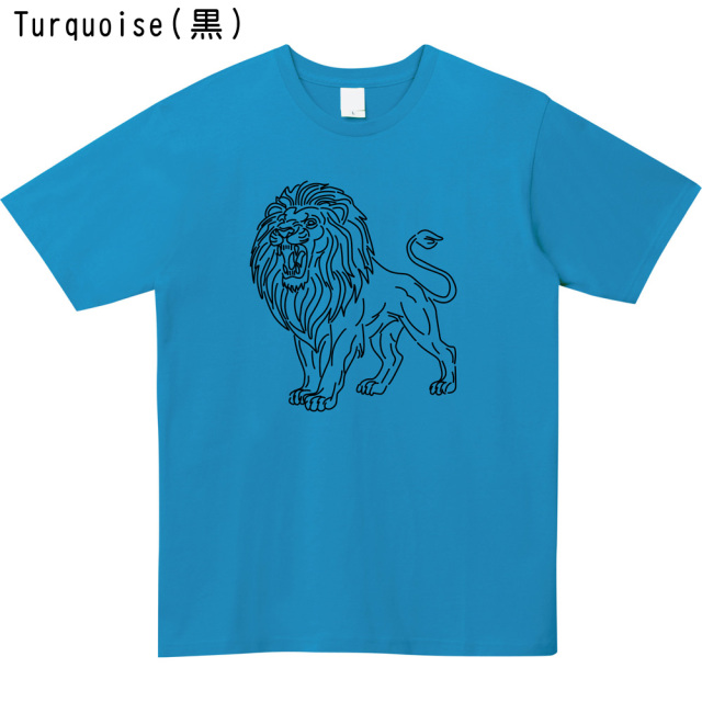 ネオンサイン風ライオンロゴTシャツ