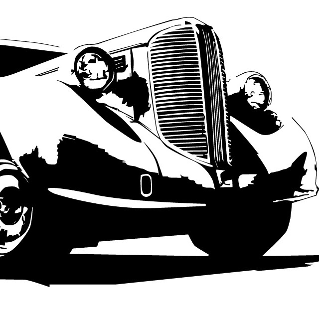 クラシックカープリントＴシャツ