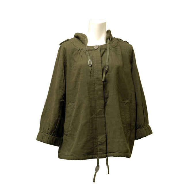 ミリタリーブルゾン　ジャケット　アウター　カジュアル　ゆったり　無地　防寒　レディース