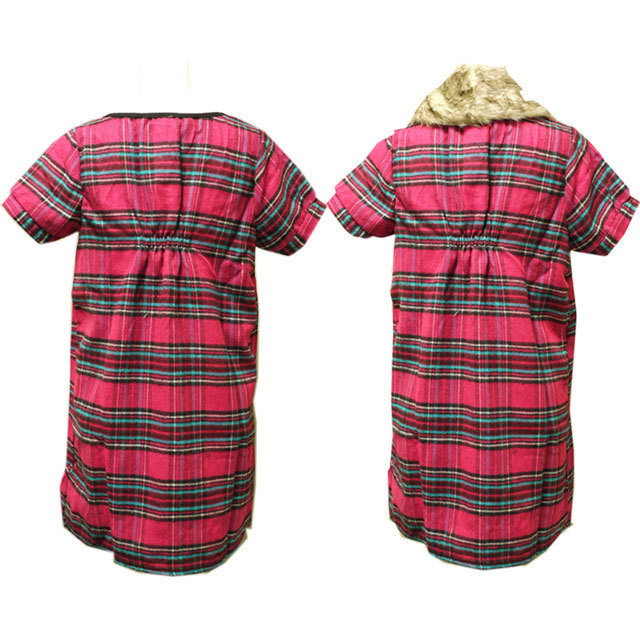 チェック柄チュニック 　ワンピース　春　秋　ガーリー　きれいめ