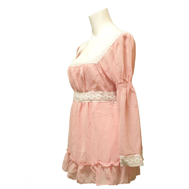 チュニックワンピース　シフォン　ガールズ