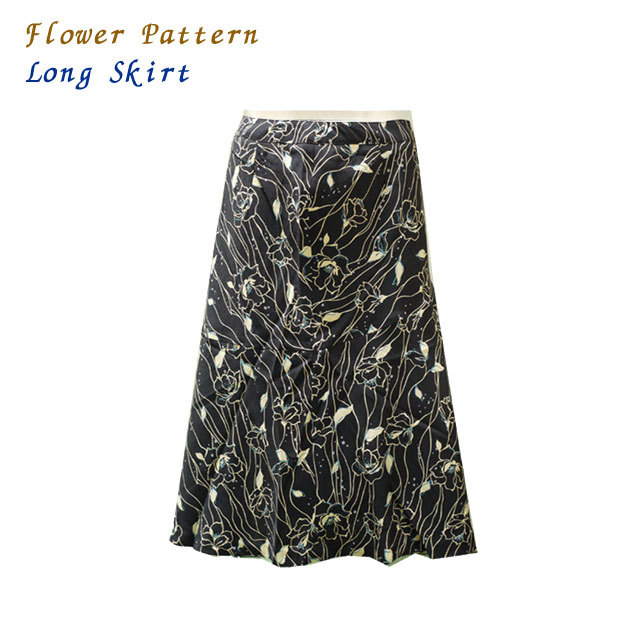 花柄ロングスカート