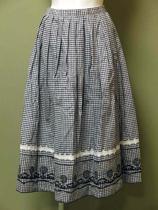 刺繍スカート 古着 ロング クラシカル used