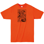 RISE IN THE WORLDプリントTシャツ