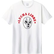 プロレスマスクプリントTシャツ
