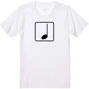 ドット絵音符ブロックプリントTシャツ