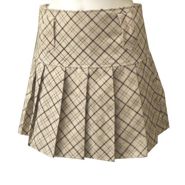 チェック柄ミニスカート