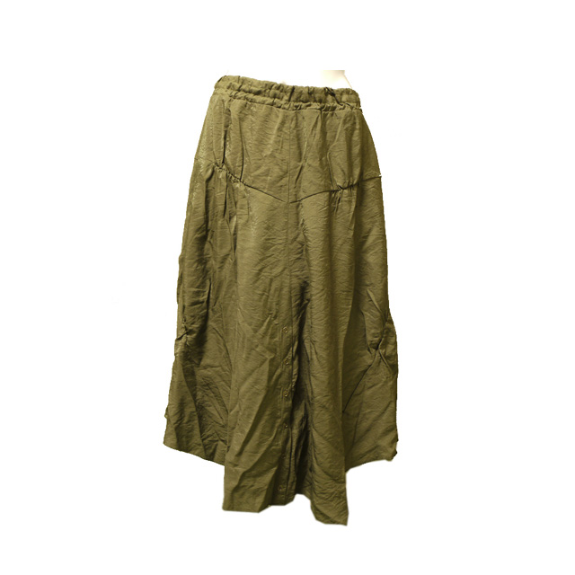 ミリタリーロングスカート 無地　カジュアル 夏　リゾート