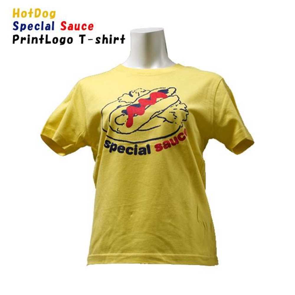 ホットドックプリントTシャツ