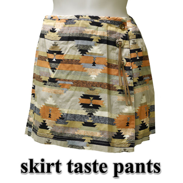 スカート風ショートパンツ カジュアル 迷彩