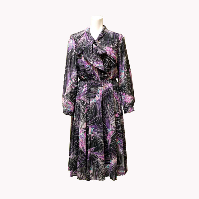 ワンピース　通販　古着　USED　花柄　マキシ　ロング