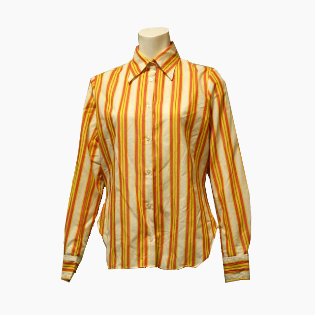 トップス　古着　used　ストライプ　レディースファッション 通販