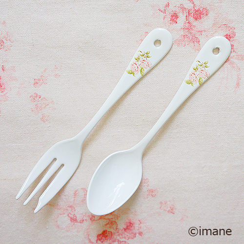イマン　ダイアナローズ　ケーキフォークティースプーン