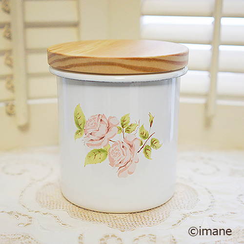 イマン　ダイアナローズ　木ブタキャニスター