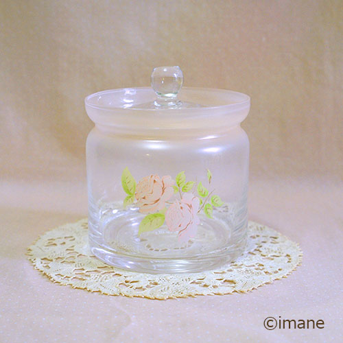 ダイアナローズ　ガラスキャニスター