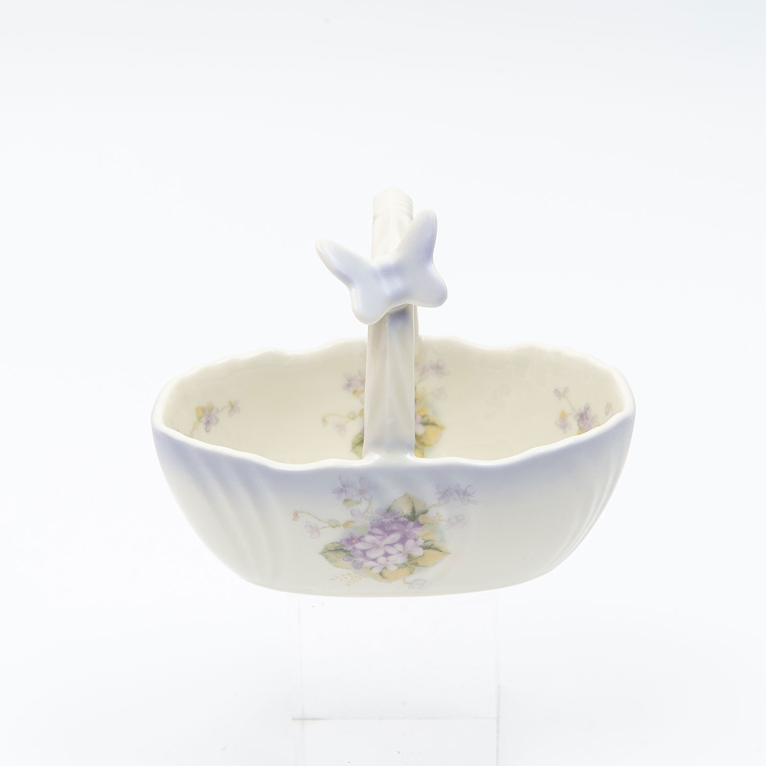 イマン　蝶付き花かご