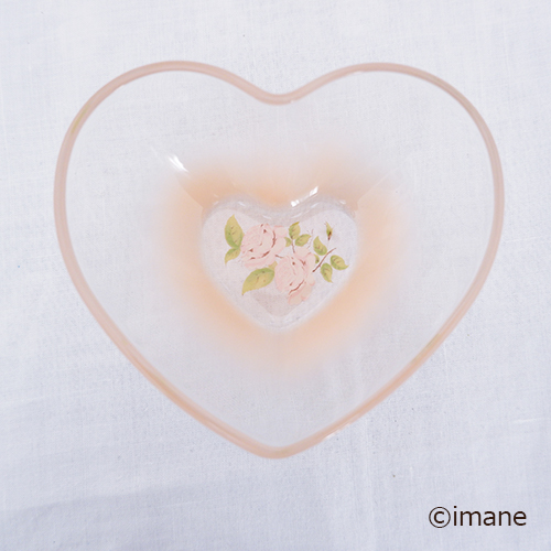 イマン　ダイアナローズ　ガラスハートボウルM