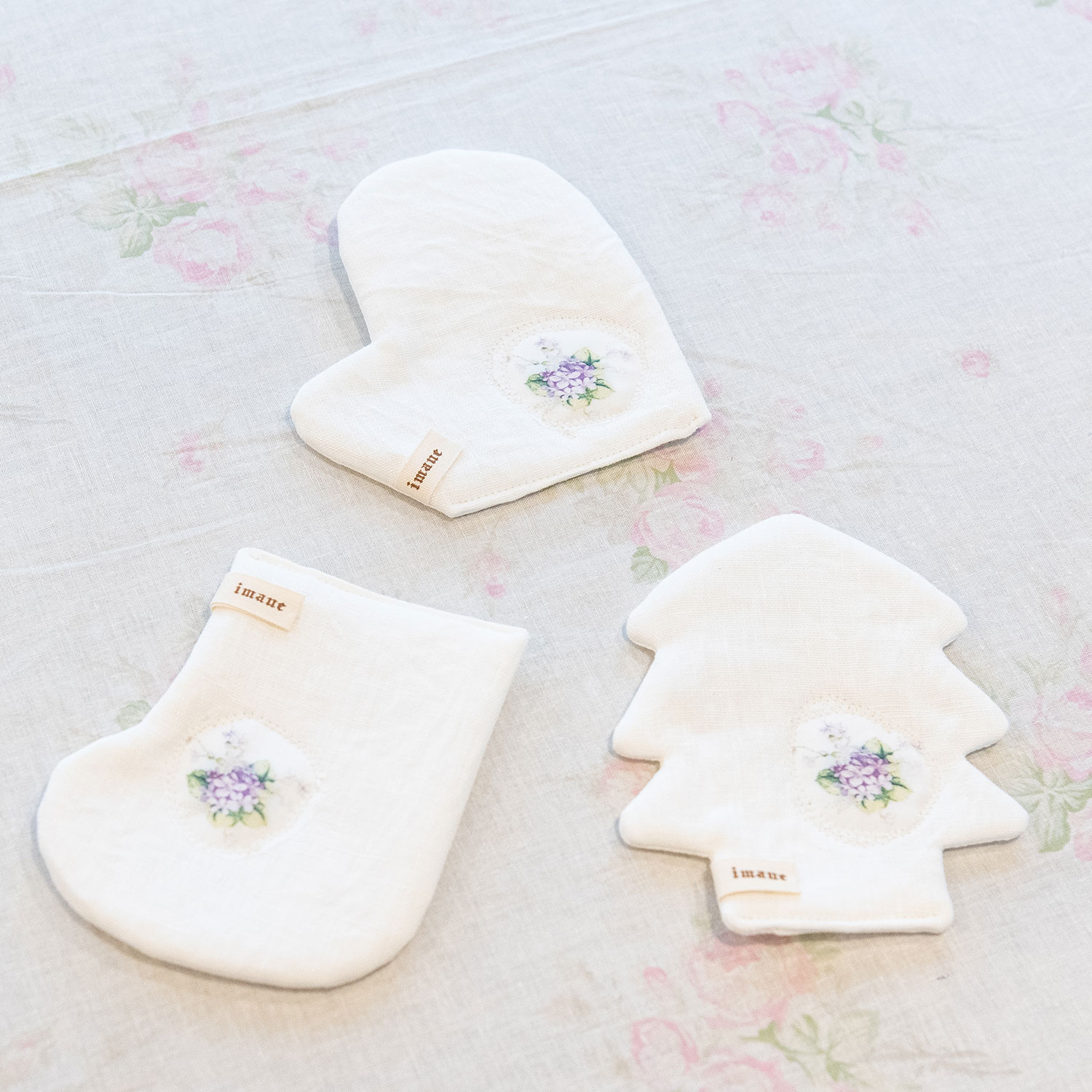 イマン　スミレ　ミトン・ツリー・ブーツコースター3枚セット