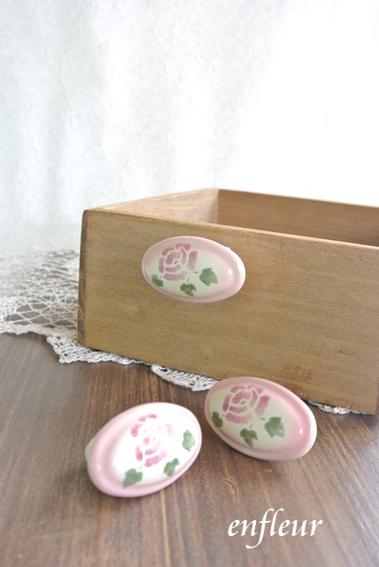 マニー　ローズ陶器　オーバルノブⅡ