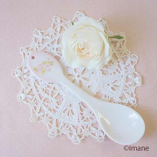 ダイアナローズ陶器オーバルスプーン