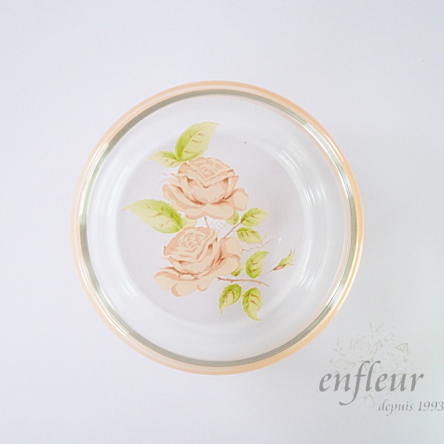 イマン　ダイアナローズ　蓋付ガラスカップ