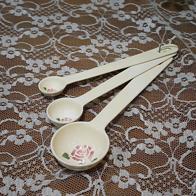 マニー　ローズホーロー　計量スプーン