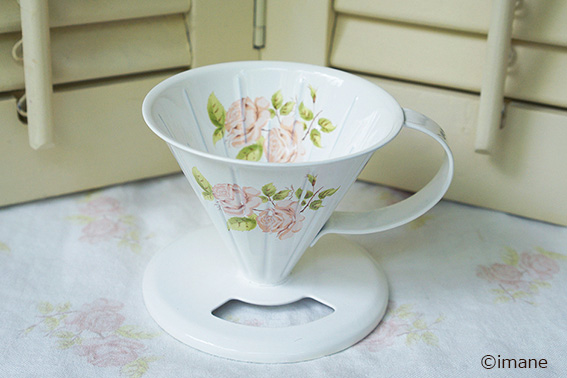 イマン　ダイアナローズ　ホーロー　コーヒードリッパーS