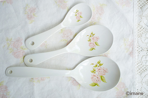 イマン　ダイアナローズ　ホーロー　とりわけスプーン