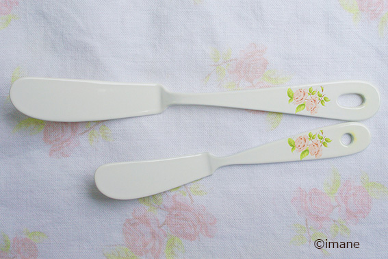 イマン　ダイアナローズ　ホーロー　ミニバターナイフ