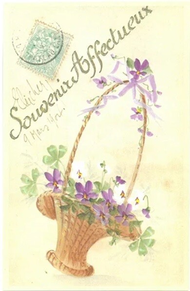 ラ・メゾンド・ヴィオレット　すみれ　ポストカード